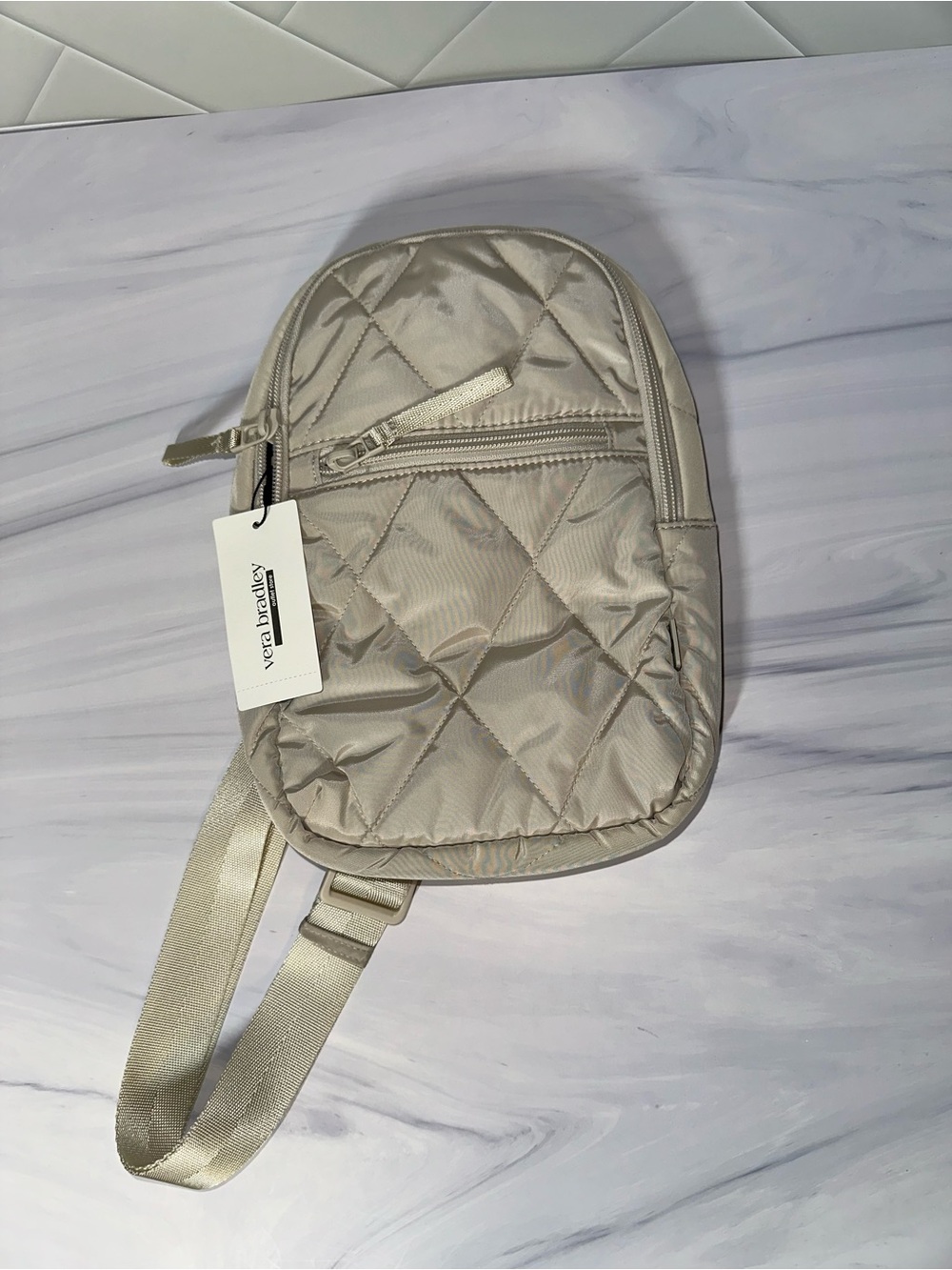Vera Bradley Essential Sling Small Backpack - Pumice Stone Ultralight Fabric NWT